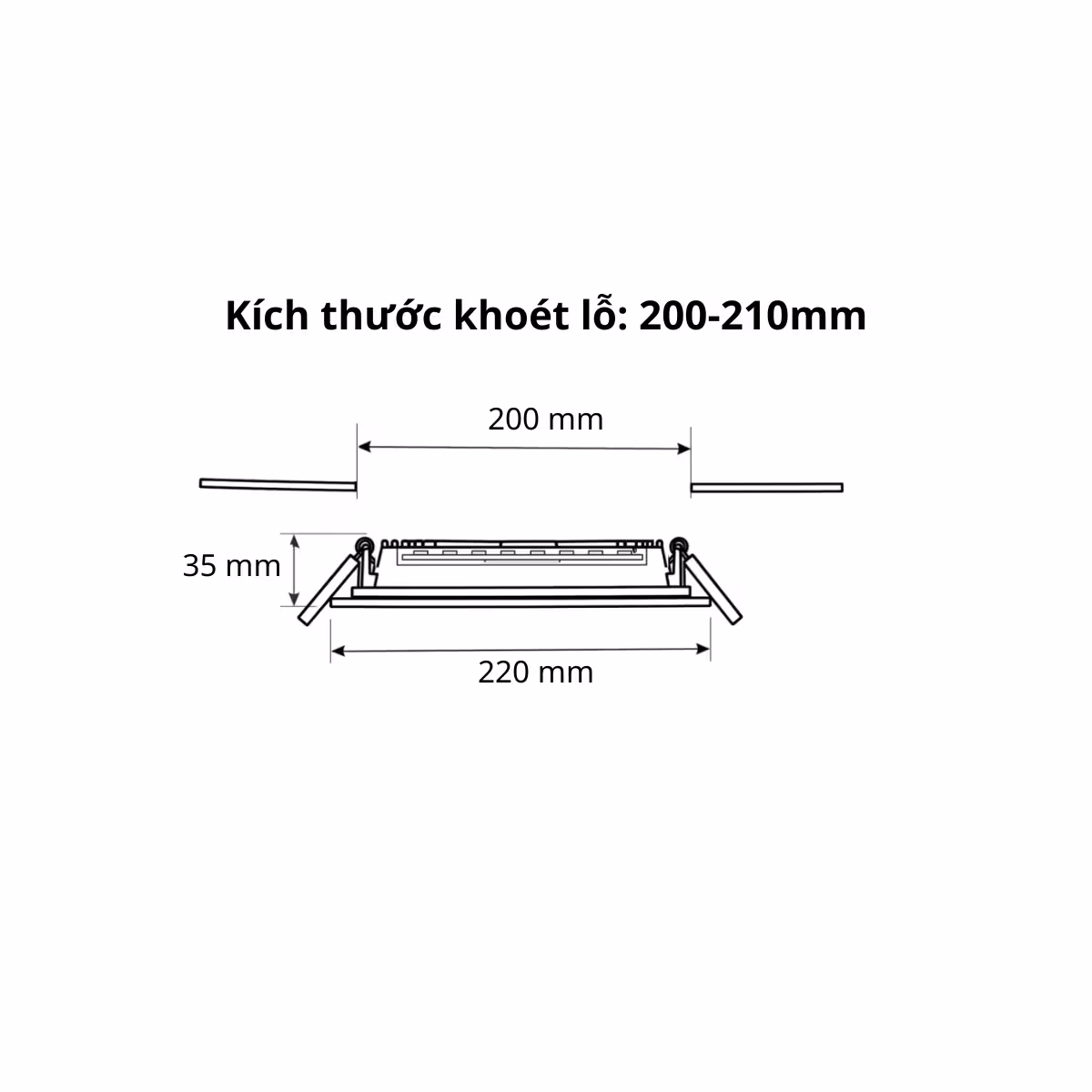so-do-kich-thuoc-den-led-am-tran-30w-phi-220mm Kích thước đèn led âm trần 30w phi 220w Silamp
