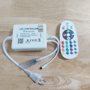 Bộ Nguồn Điều Khiển Đèn Led Dây Nhiều Màu Rgb 220V