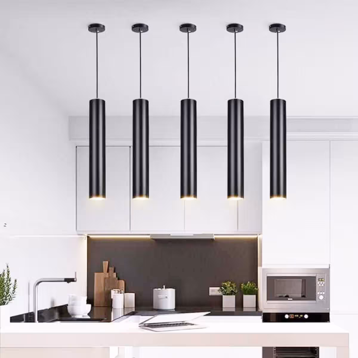 den-ong-bo-tha-tran Đèn thả ống bơ bóng rời GU10
