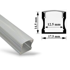 Thanh Nhôm Định Hình Led Dây | Led Profile PC Cover U02S_513