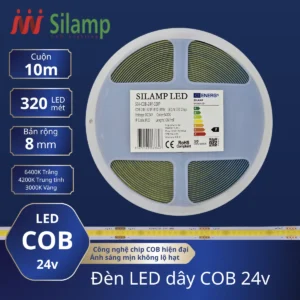 Cuộn đèn Led dây COB 24v 8mm Silamp